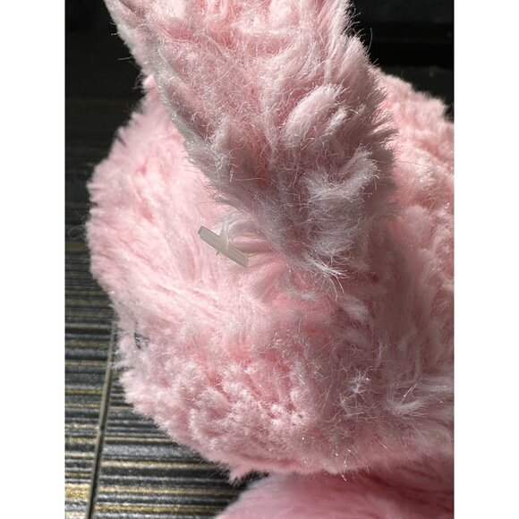 8" Animal Adventure Plush Pink White Plush Laying Easter Bunny Stuffed Rabbit - Picture 5 of 9
